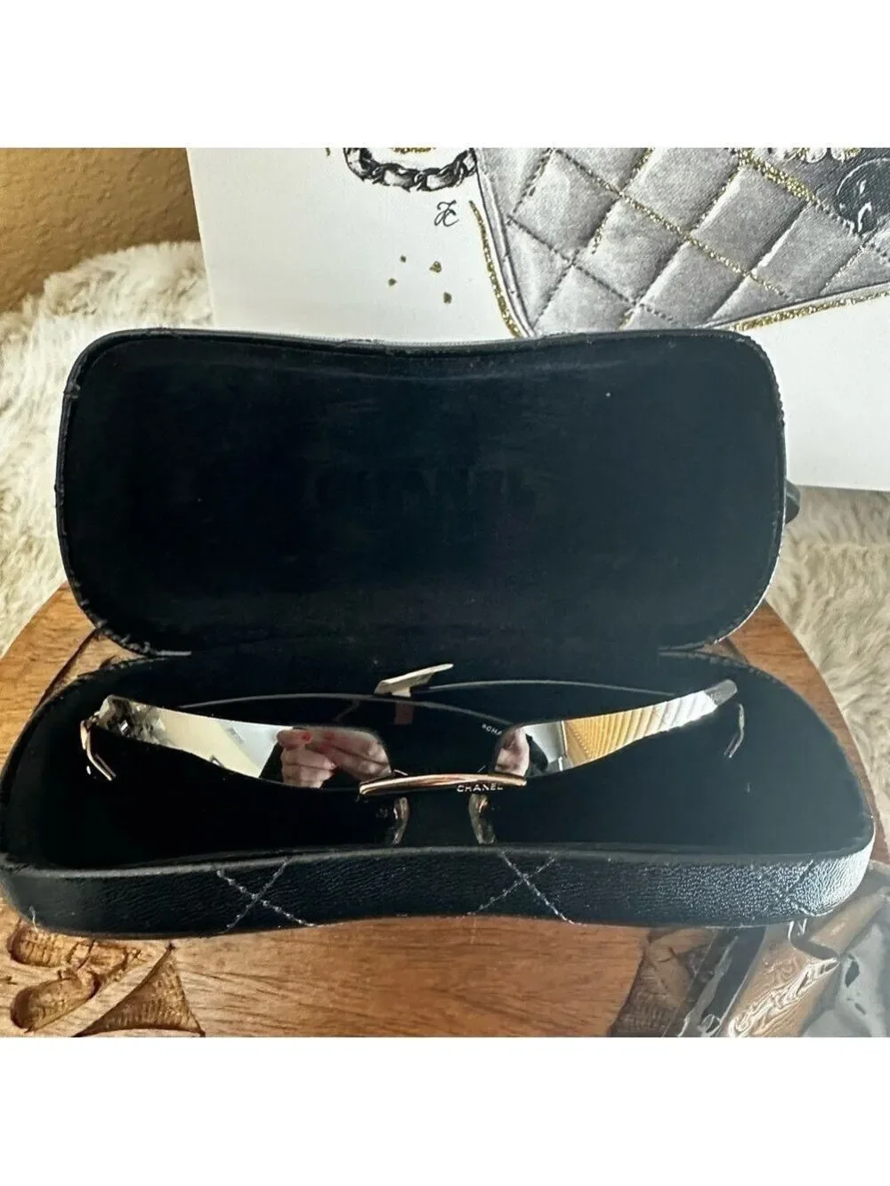 Chanel Brown Sunglasses Frameless New with Tags